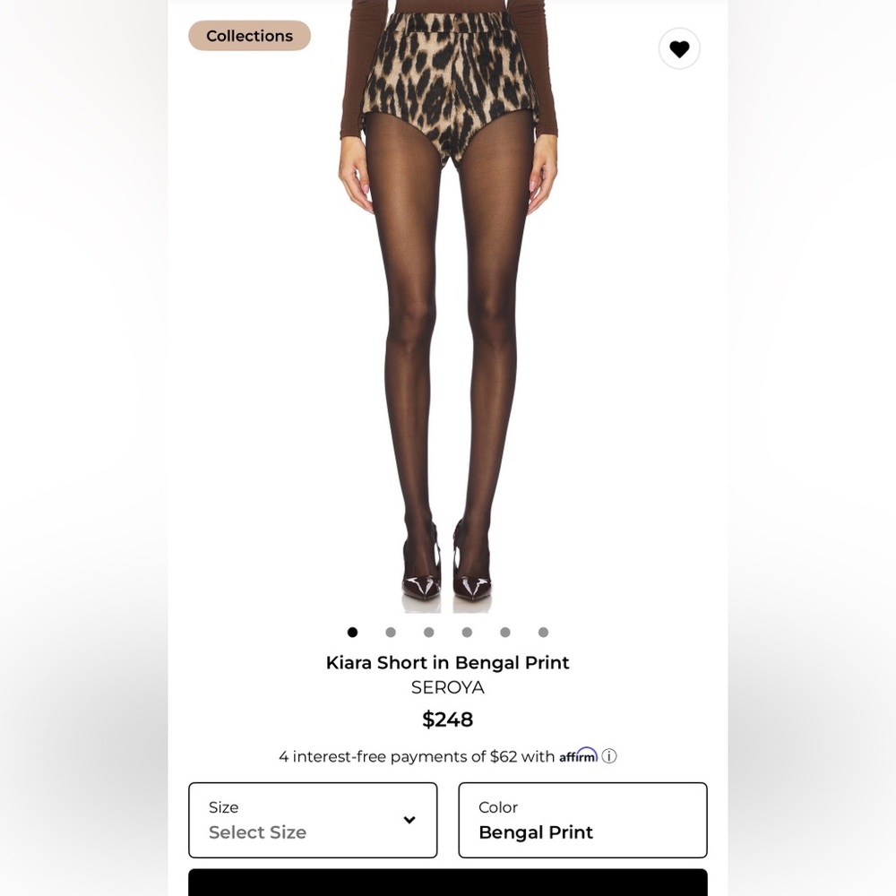 SER.O.YA Women's High Waist Shorts in bengal Print